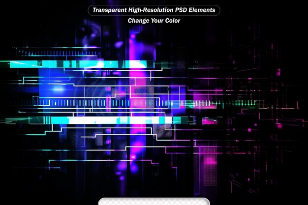 PSD abstract futuristic electronic circuit technology background