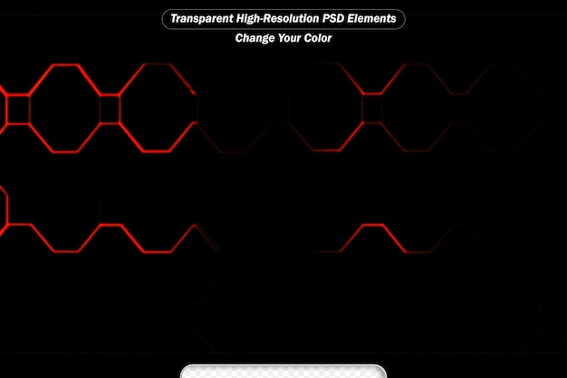 PSD Абстрактная футуристическая шестиугольная сетка с световыми эффектами используется в качестве фона для презентаций