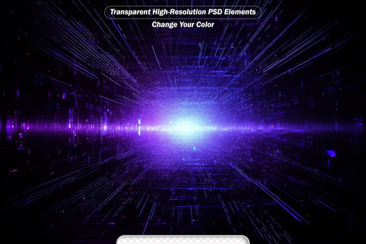 PSD abstract futuristic technology background wireless network