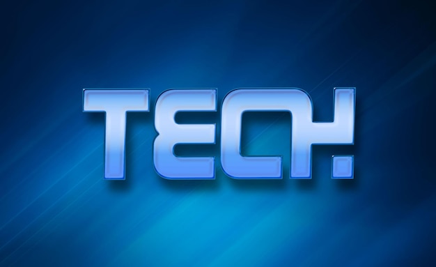 Abstract futuristic text effect template design