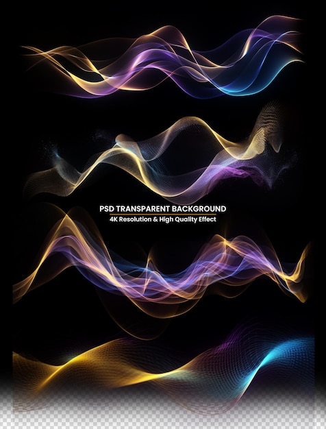 PSD abstract futuristic wave background