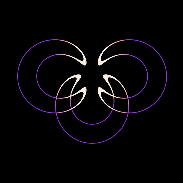 PSD abstract geometric design in purple