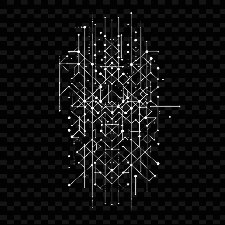 PSD abstract geometric pattern on a black background