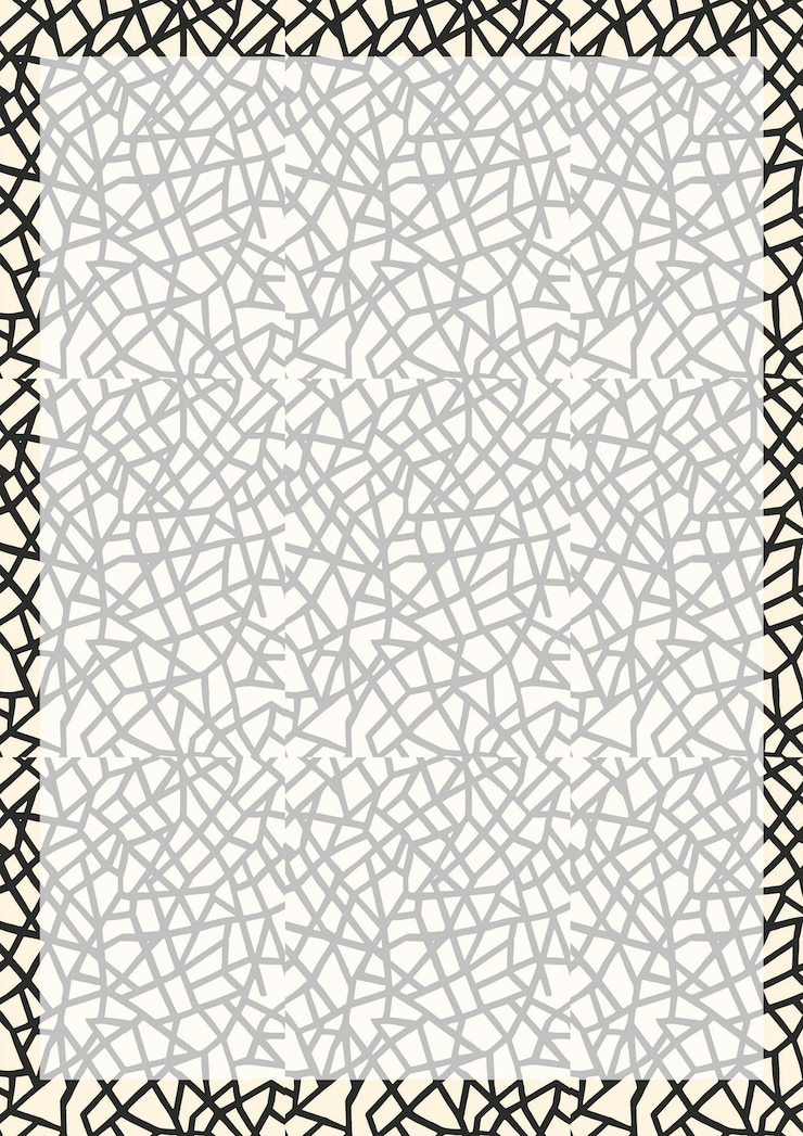 PSD abstract geometric pattern frame