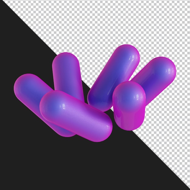 abstract geometric shape futuristic gradient material design 3d rendering