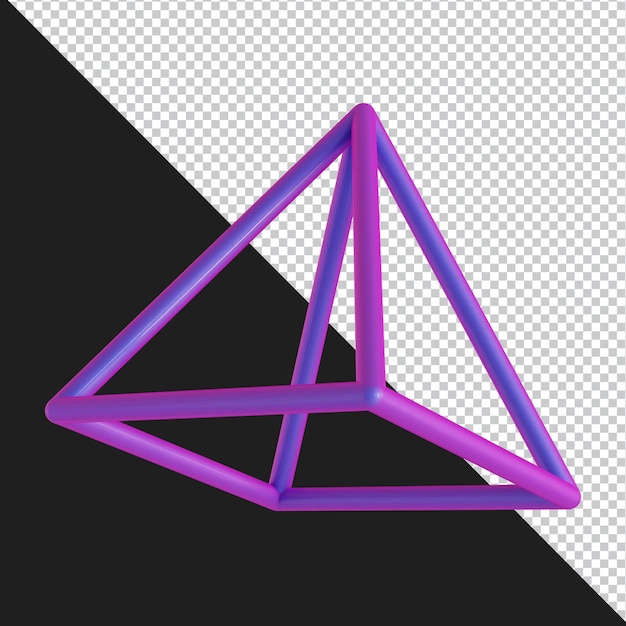 PSD 추상적인 기하학적 모양 미래의 그라데이션 소재 디자인 3d 렌더링