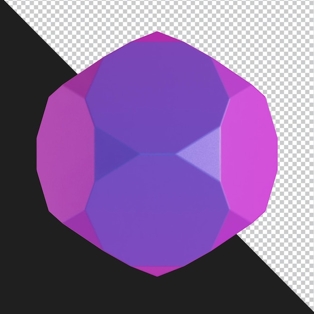 Abstract geometric shape futuristic gradient material design 3d rendering