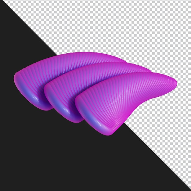 PSD abstract geometric shape futuristic gradient material design 3d rendering