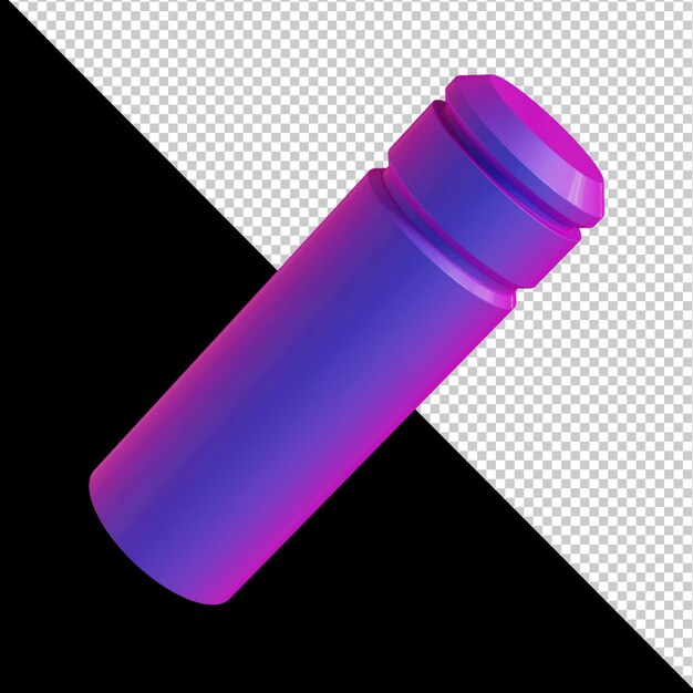 Abstract geometric shape futuristic gradient material design 3d rendering