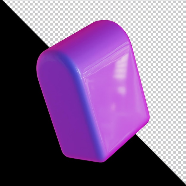 abstract geometric shape futuristic gradient material design 3d rendering