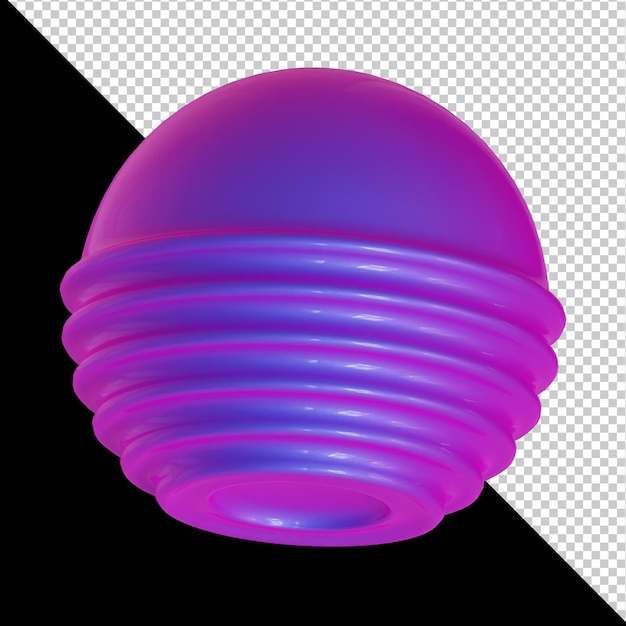 Abstract geometric shape futuristic gradient material design 3d rendering