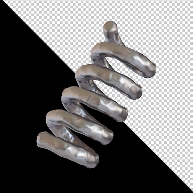 abstract geometric shape futuristic metal clay material design 3d rendering