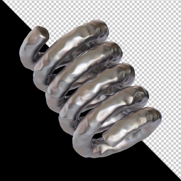 abstract geometric shape futuristic metal clay material design 3d rendering