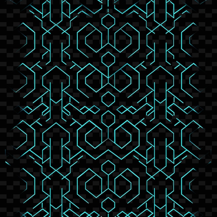 PSD abstract geometric shapes on a black background