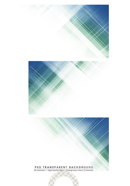 PSD abstract geometric on transparent background