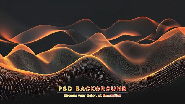 PSD abstract geometric wavy folds background