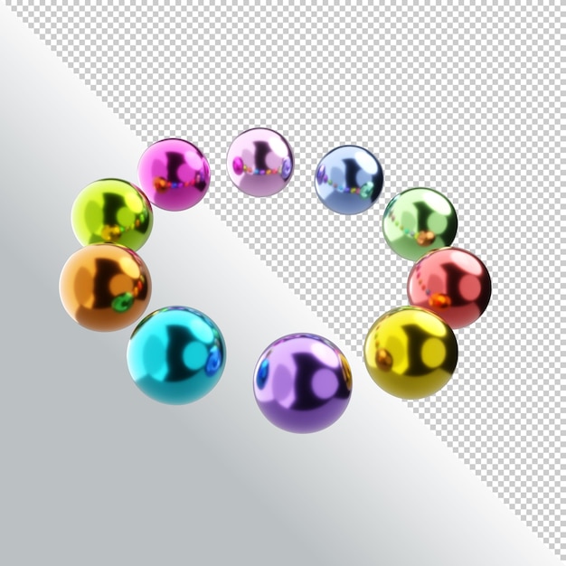 PSD abstract geometrical shape with cubes isolated on transparent background 3d rendering