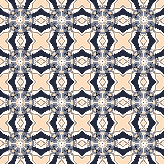 Abstract geometrisch patroonontwerp met een monochroom kleurenpalet in retro vintage stijl