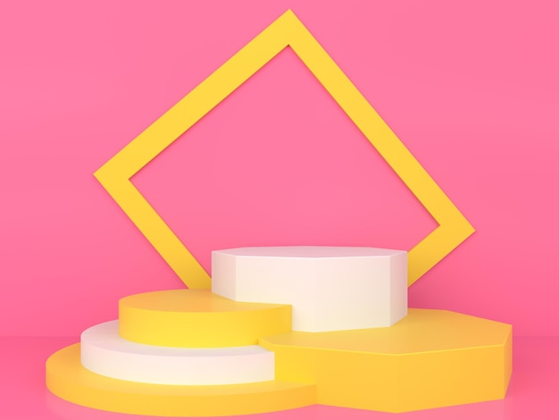 Abstract geometrische vorm pastelkleur minimaal modern stijlconcept