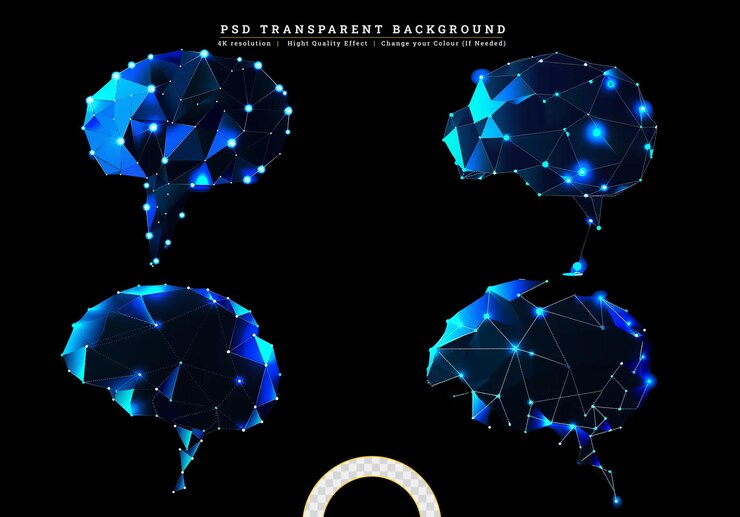PSD abstract glowing light burst with digital lens flare on transparent background