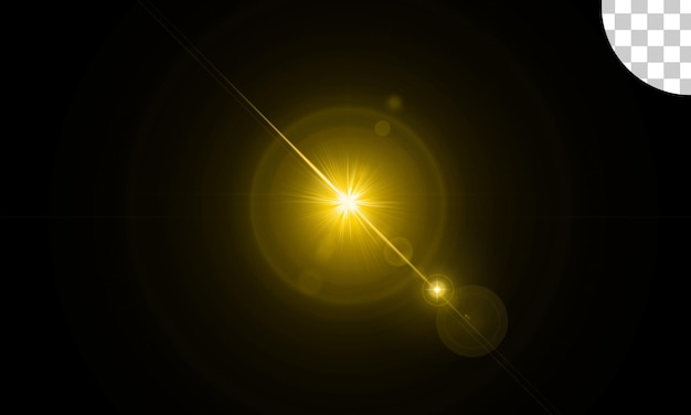 Abstract glowing light sun burst with digital lens flare