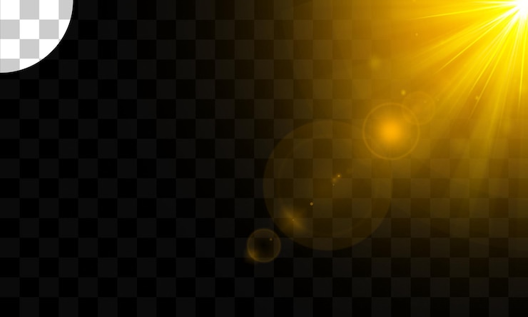 Abstract glowing light sun burst with digital lens flare