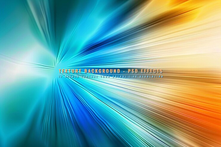 PSD abstract glowing space tunnel flying at high speed from bright energy futuristic hightech lines on transparent background