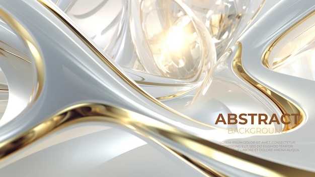 PSD abstract gold white background