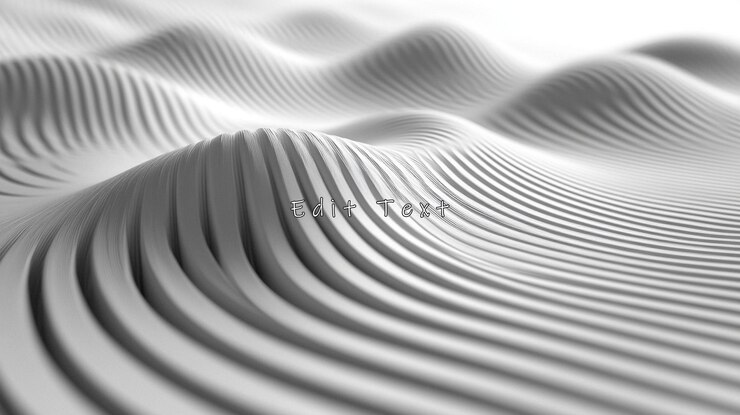 PSD abstract grayscale undulating lines background