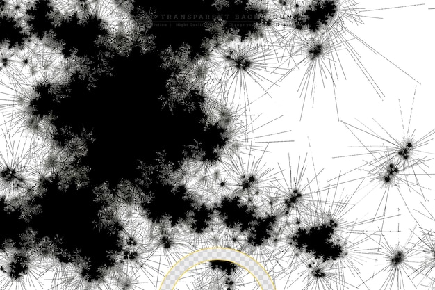 PSD 透明な背景にスプラッシュする抽象的なグランジインクデザイン要素