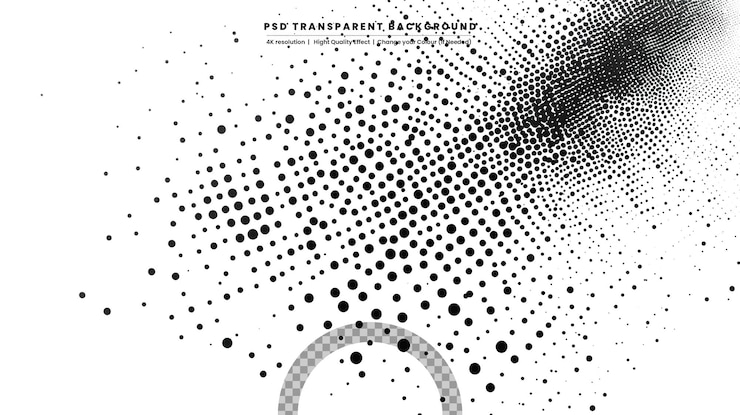 PSD abstract halftone dotted background futuristic grunge pattern dot wave