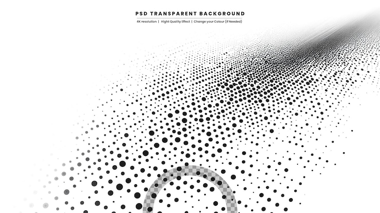 PSD abstract halftone dotted background futuristic grunge pattern dot wave