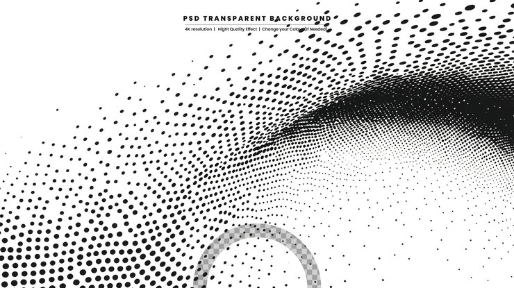 PSD abstract halftone dotted background futuristic grunge pattern dot wave