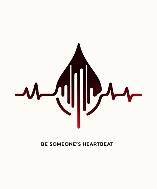 PSD heartbeat blood drop donation teeの概要について