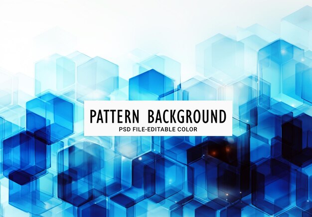 PSD abstract hexagonal shapes background