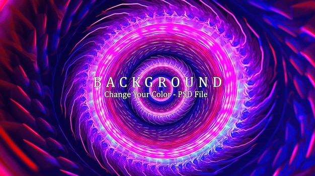 Abstract illusion of spiral with geometric Generative AI