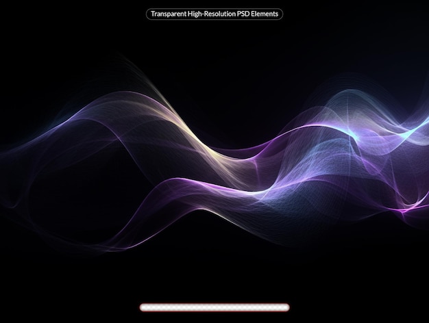 Abstract illustration background big data particle wave neon glowing surface