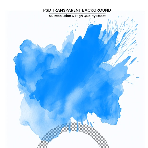 PSD abstract isolated colorful vector watercolor stain grunge element for paper design