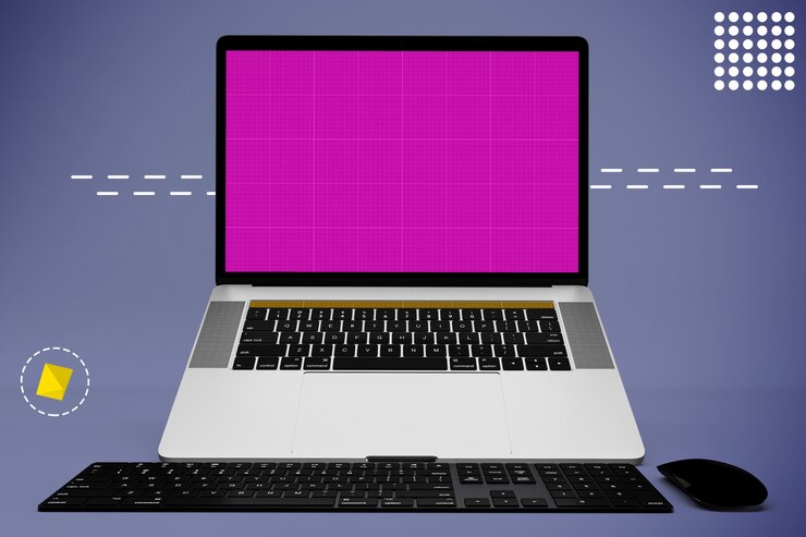 PSD abstract laptop   mockup