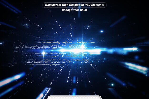 PSD abstract lens flare space or time travel concept background