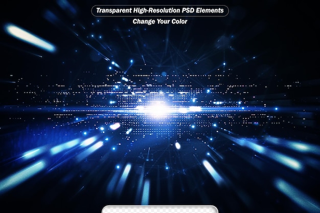 PSD abstract lens flare space or time travel concept background