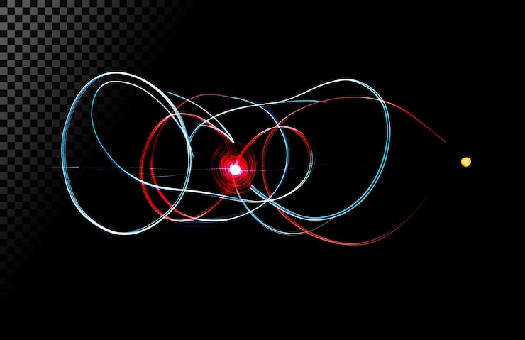 PSD abstract light trails