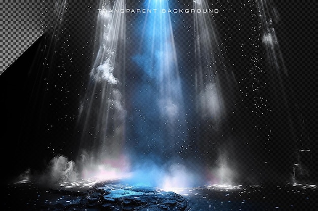 abstract lighting rays transparent overlay