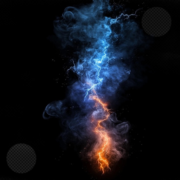 Abstract Lightning Storm with Dynamic Colors