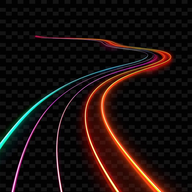 PSD abstract lines on a black background