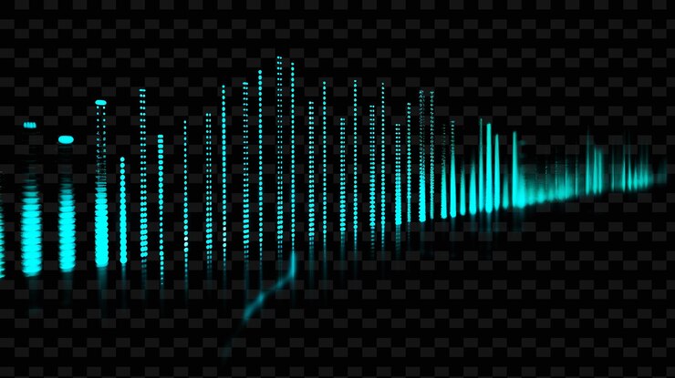 PSD abstract lines on a black background