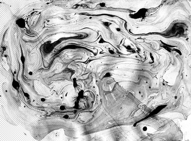 PSD abstract liquid black acrylic art marble texture png