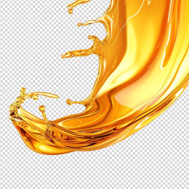 Abstract lubricant oil isolated on transparent background png