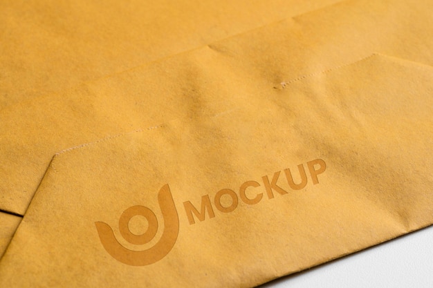 PSD abstract mock-up logo on shopping bag