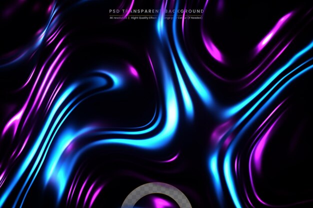 Abstract neon geometric background wavy gradient liquid or folds silk fabric